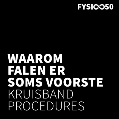 episode Waarom faalt een voorste kruisband procedure in sommige gevallen? artwork