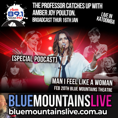 episode Blue Mountains Live | The Professor talks to Amber Joy Poulton artwork