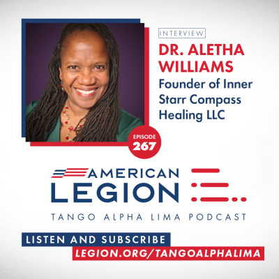 episode Episode 267: How to heal through mind-body wellness with Dr. Aletha Williams - Tango Alpha Lima artwork