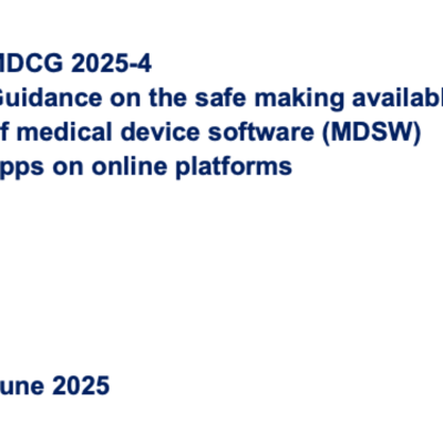 episode MDCG 2025-4 -making available of MDSW apps on online platforms artwork