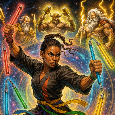 episode EPISODIOS ESPECIALES DE CINE9303 Y CN9303 ORIGINALS Y LA AGENCIA DE DETECTIVES SIGLO XXI DE DERECHO E HISTORIA ORIGINALS: LA LEYENDA DE LAS GUERRERAS ARTE MARCIALISTAS VS LOS DIOSES AZTECAS artwork