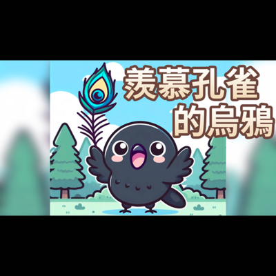 episode 【 佳佳老師說故事 】EP218《 羨慕孔雀的烏鴉 》|兒童故事繪本|幼兒睡前故事 artwork