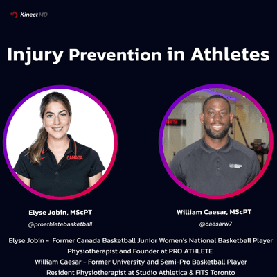 episode Injury Prevention in Athletes with Elyse Jobin, MScPT and William Caesar, MScPT artwork