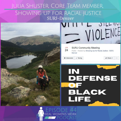 episode Julia Schuster, Core team member of Showing up for Racial Justice (SURJ) Denver artwork