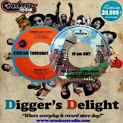 episode Diggers Delight Show - Thursday 27/06/2024 10:00pm UK (2:00 pm EST, 5:00 pm UTC) www.crackersradio.com artwork