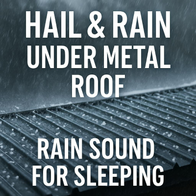 episode Fight Insomnia with Hail & Rain Under Metal Roof | Rain Sound For Sleeping artwork