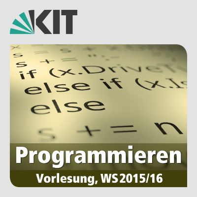 Programmieren, WS15/16, Vorlesung