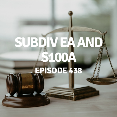 episode 438 | Subdiv EA and s100A artwork