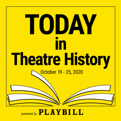 episode October 19–25, 2020: Julie Andrews returns to Broadway in Victor/Victoria, Patti LuPone returns to Broadway in Anything Goes, and Pippin and A Chorus Line both premiere on Broadway, and more in this week’s theatre history. artwork