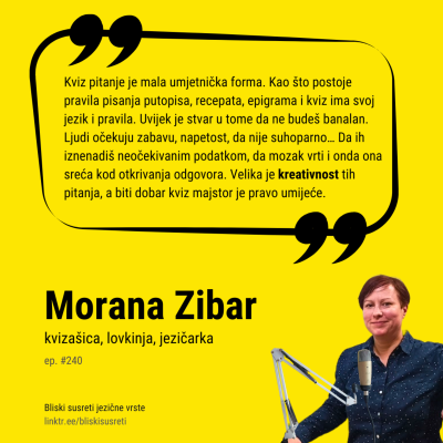 episode Ep. #240 – Jezik kviza. Morana Zibar artwork