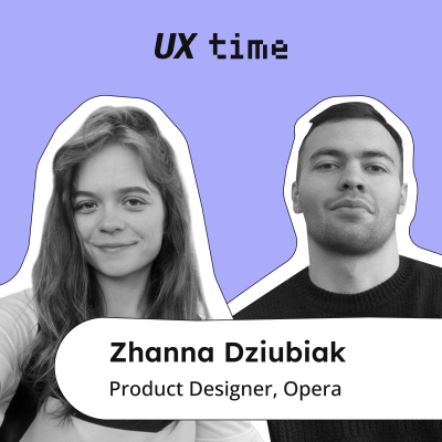 episode Microinteractions, prototyping, and team communication with Zhanna Dziubiak, Opera artwork