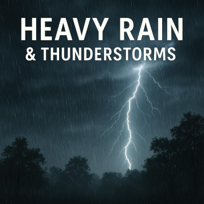 episode Heavy Rain and Thunderstorms ⛈️ Powerful Storm Sounds for Sleep, Relaxation & Deep Focus artwork