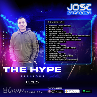 episode 176: Jose Zaragoza - The Hype Sessions Volume # 176 artwork
