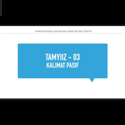 episode Metode Tamyiiz (level 03), Pertemuan 027: Kalimat Pasif artwork