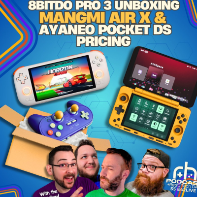 episode Mangmi Air X Price, AYANEO Pocket DS IGG & 8bitdo Pro 3 Unboxed! artwork