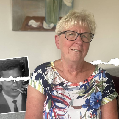 episode En bokstav ledde Gunilla till hennes okände far artwork