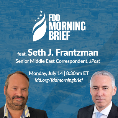 episode FDD Morning Brief | feat. Seth J. Frantzman (Jul. 14) artwork