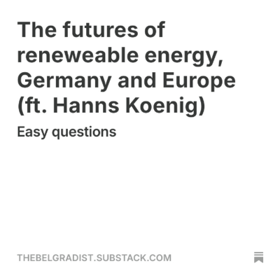 episode The future(s) of renewable energy, Germany and Europe (ft. Hanns Koenig) artwork