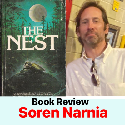 episode “The Nest” Paperbacks from Hell, Gregory Douglas. Soren Narnia Book Review Knifepoint Horror Questions artwork