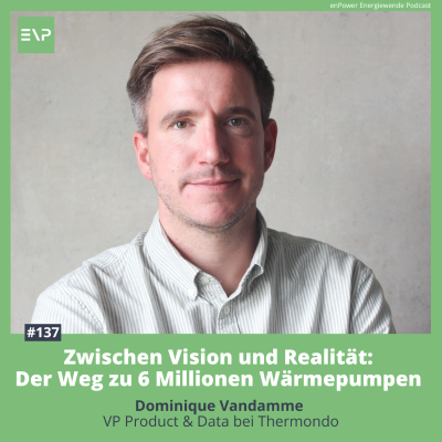 episode #137 Zwischen Vision und Realität: Der Weg zu 6 Millionen Wärmepumpen (Dominique Vandamme, VP Product & Data bei Thermondo) artwork