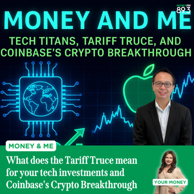 episode Money and Me: What does the Tariff Truce mean for your tech investments and Coinbase's Crypto Breakthrough artwork
