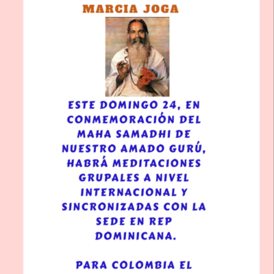 Conmemoración Maha Samadhi MAESTRO DEVANAND