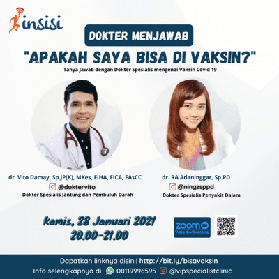 episode Dokter Menjawab Apakah Saya Bisa Di Vaksin - dr. Vito Sp.JP & dr. RA Adaninggar Sp.PD artwork