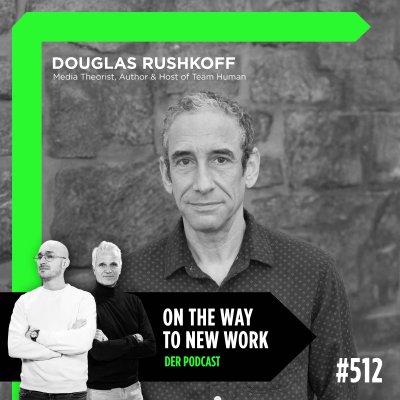 episode #512 Douglas Rushkoff | Media Theorist, Author & Host of Team Human artwork