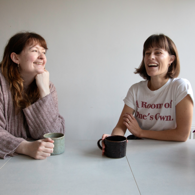 episode Overcoming a reading drought, with Alice and Charlotte artwork