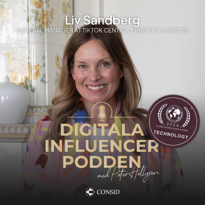 episode 307. TikTok bakom kulisserna | Liv Sandberg, General Manager at TikTok Central Europe & Nordics | Community artwork