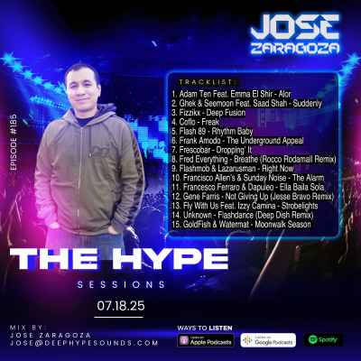 episode 185: Jose Zaragoza - The Hype Sessions Volume # 185 artwork
