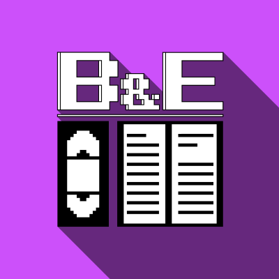 Kansikuva näyttelystä B-Movies and E-Books Podcast