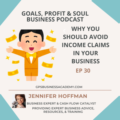 episode Why You Should Avoid Income claims artwork