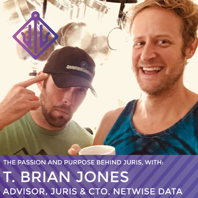 episode 004 - The Passion and Purpose Behind Juris - with T Brian Jones artwork