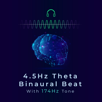 episode 4.5Hz Theta Binaural Beat & 174Hz Tone | Enhance Creativity & Promote Emotional Healing | Binaural ASMR artwork