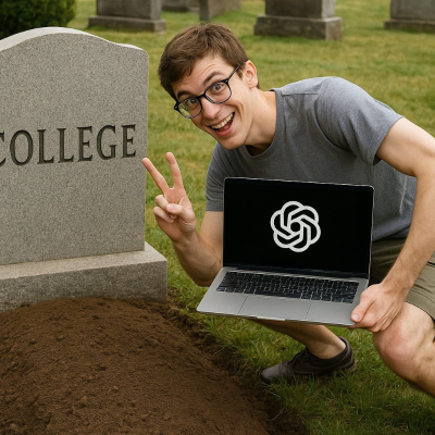 episode Every Student is CHEATING with AI — College in the AGI Era (feat. Sophomore Liam Robins) artwork