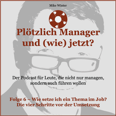 episode Führung und Management: Wie setze ich ein Thema im Job? — Die vier Schritte vor der Umsetzung artwork