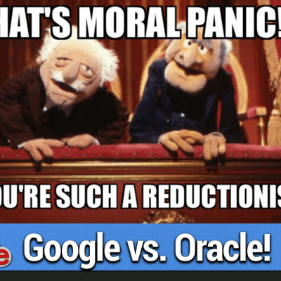 episode TWiG 580: Non-Flying and Gregarious - Huge Antitrust Case - Google vs Oracle - Facebook Bans QAnon artwork