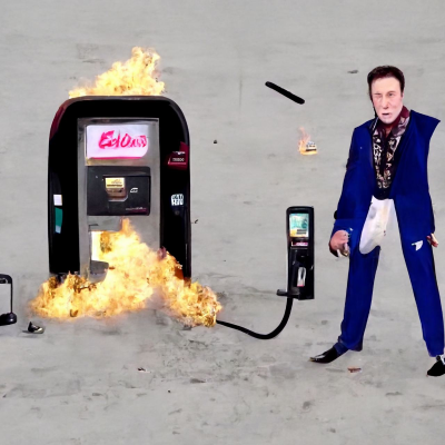 S07E39 - Elon Musk bij een brandend tankstation