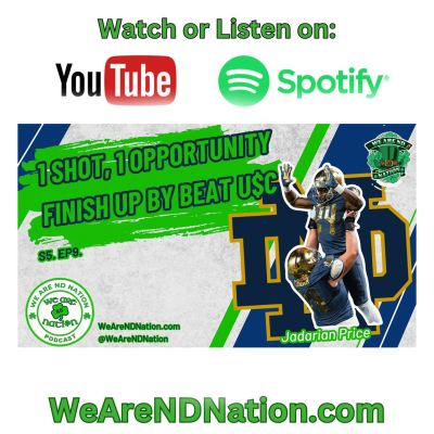 episode S5.EP9 - 1 Shot, 1 Opportunity 2024 Finale, Notre Dame preview vs USC | We Are ND Nation Podcast artwork