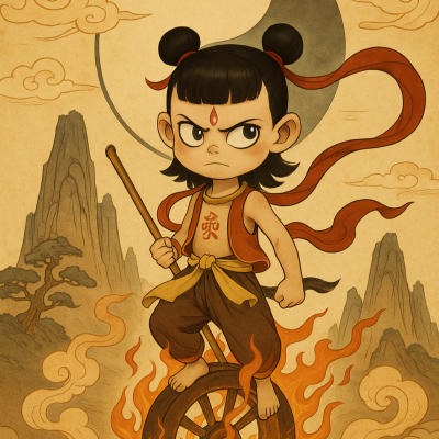 episode Baogao T5x10: Taoísmo y mitología; tradición y futuro: NEZHA artwork