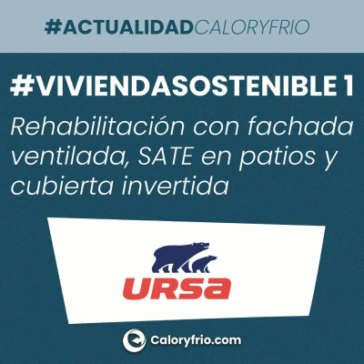 episode URSA #VIVIENDASOSTENIBLE 01 - Rehabilitación con fachada ventilada, SATE en patios y cubierta invertida artwork