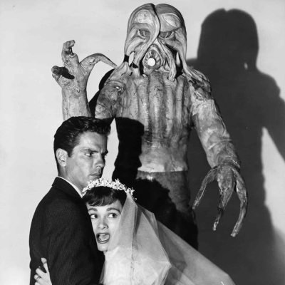 episode Ep: 131 (1950's Science Fiction Quadruple Feature!) The Incredible Shrinking Man, Attack of the 50 Foot Woman, I Married a Monster from Outer Space, The Werewolf artwork