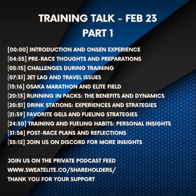 episode Osaka Marathon Pre Race Chat | Training Talk Feb 23 artwork
