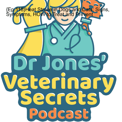 episode {Ep 118} Heat Stroke in Dogs and Cats; Signs, Symptoms, HOW to Treat and Prevent artwork