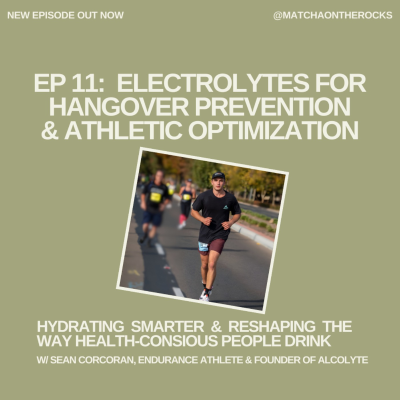 episode Electrolytes for Hangover Prevention & Athletic Optimization with Sean Corcoran, Founder of Alcolyte Electrolyte-Infused Cocktail Mixes artwork