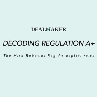 episode Decoding Regulation A+ with Miso Robotics & Ridge Growth Agency artwork