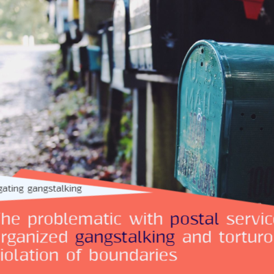 episode The problematic with delivery services, organized gangstalking and torturous violation of boundaries artwork