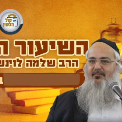 episode הרב שלמה לוינשטיין - שיעור פרשת כי תצא תשפ"ה artwork