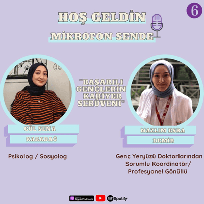 episode Hoş Geldin Mikrofon Sende Bölüm 6 | Profesyonel Gönüllü Nazlım Esra Demir artwork